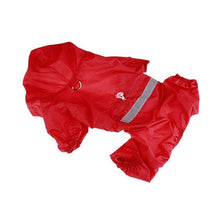 Load image into Gallery viewer, Dog Raincoat Puppy Rain Coat with Hood Reflective