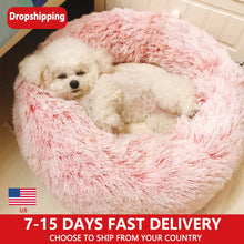 Load image into Gallery viewer, Kennel Pet Dog Bed Warm Dog House Soft Round Dog Bed