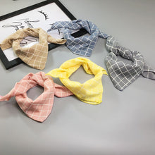 Load image into Gallery viewer, Fashion Plaid Dots Style Winter Pet Bandanas Cotton
