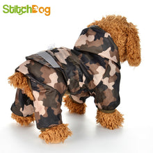 Load image into Gallery viewer, Dog Raincoat Puppy Rain Coat with Hood Reflective Waterproof
